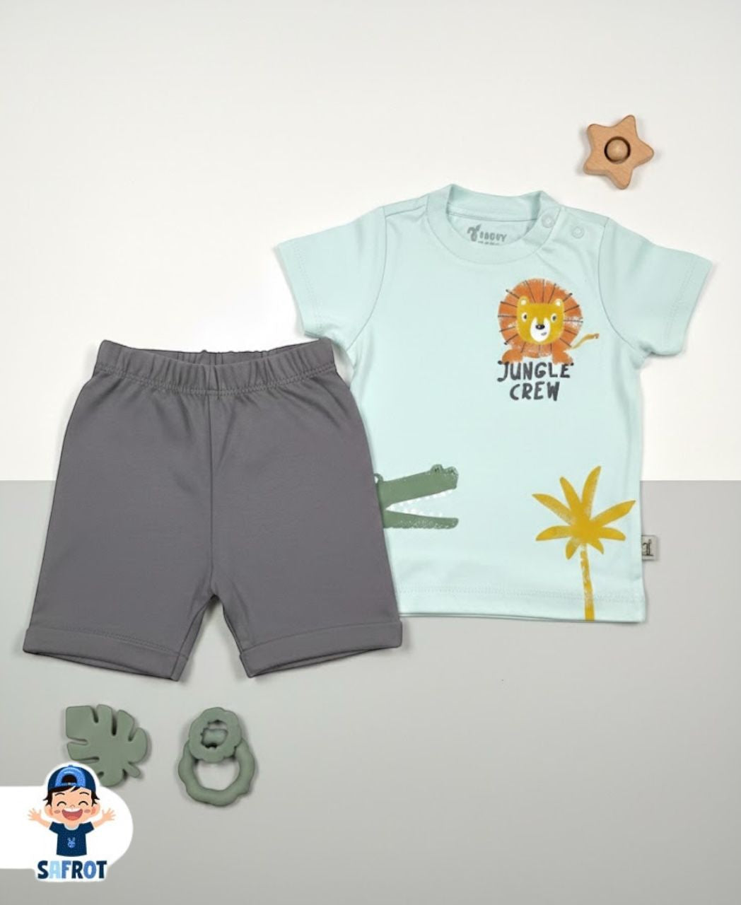 بيجامة صيفي قطن100 % اولادي وبناتي ماركة فاني باني lion💙💙