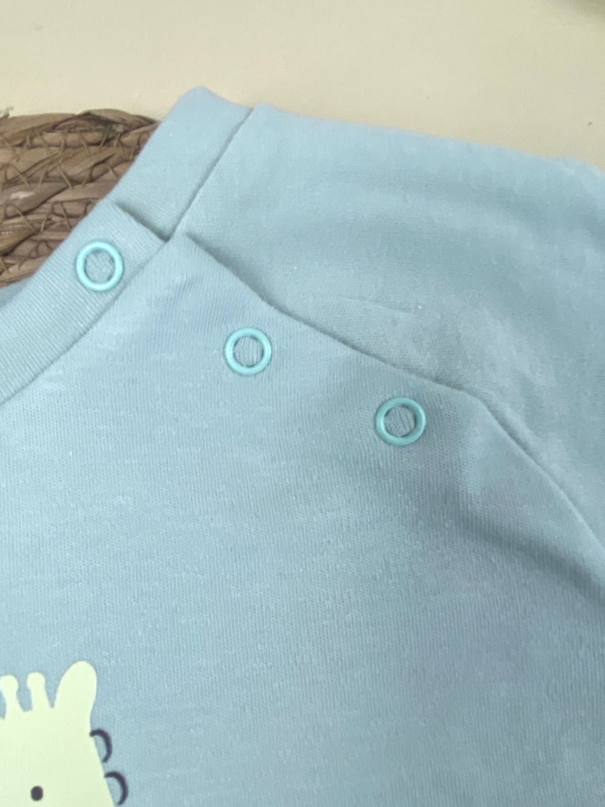 سالوبيت اولادي وبناتي , قطن 100% خريفي رسمة زرافه وفيل   😍🤍
