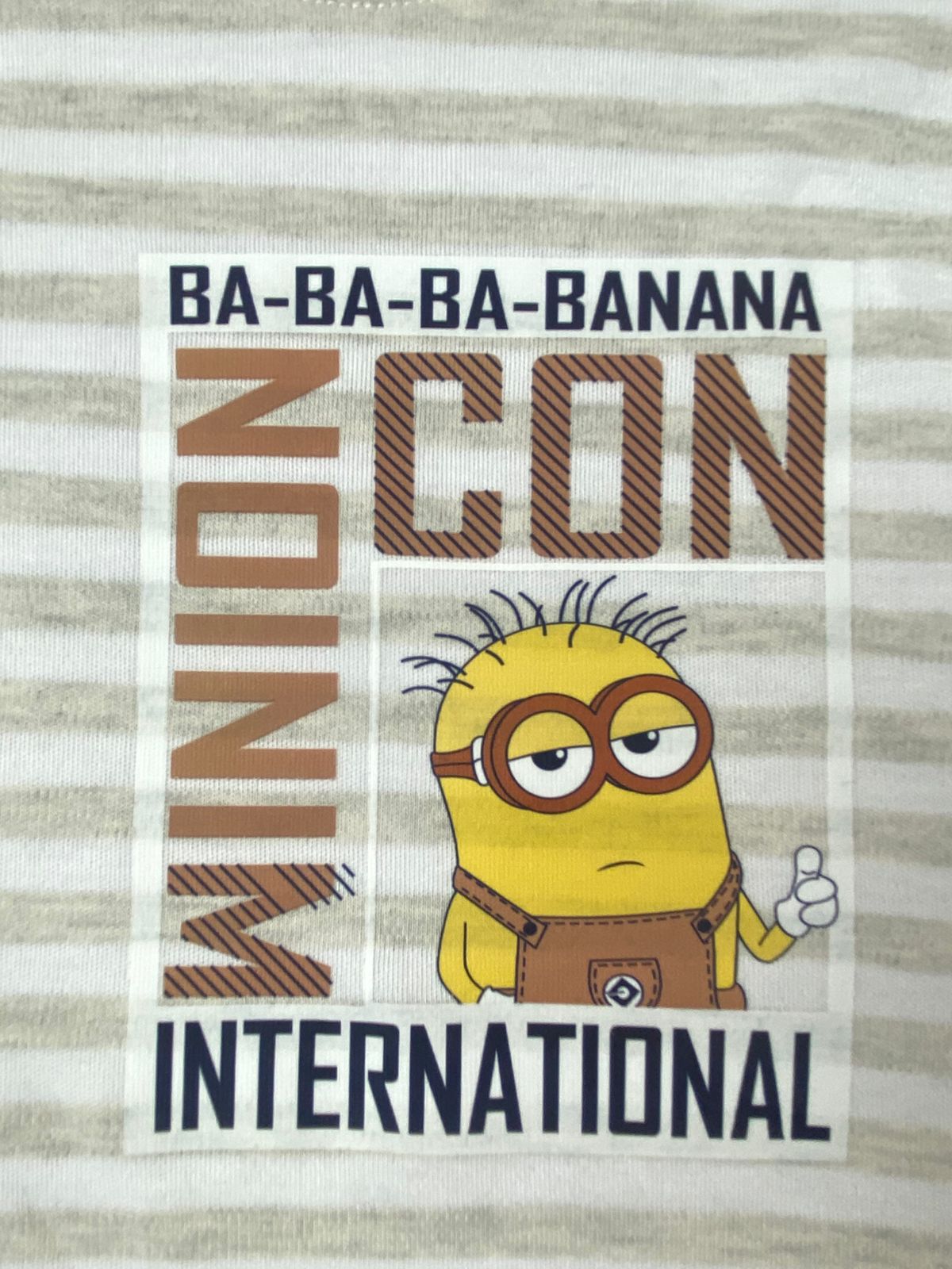 بيجامه اولادي  قطن 100% مكون من قطعتين  minions🤍😍