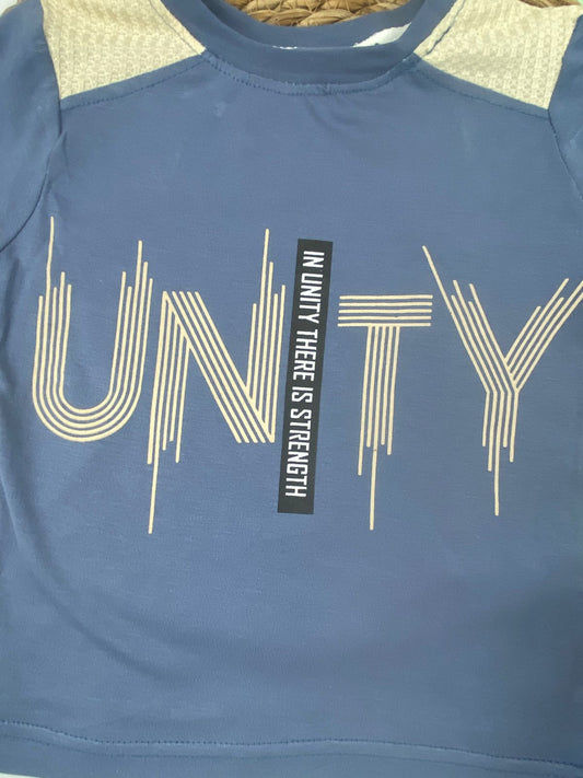 بيجامه صيفي اولادي قطن100 %  مكون من قطعتين unity🤍😍