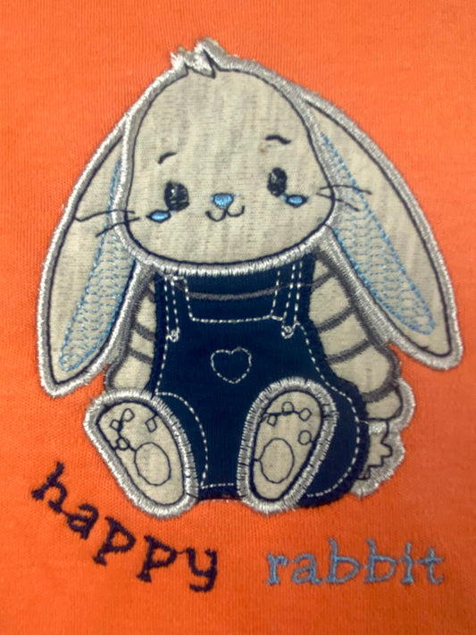 بيجامه صيفي اولادي وبناتي قطن 100% مكون من قطعتين  happy rabbit🤍😍