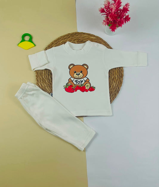 بيجامه خريفي  اولادي وبناتي مكون من قطعتين toy 💕💕