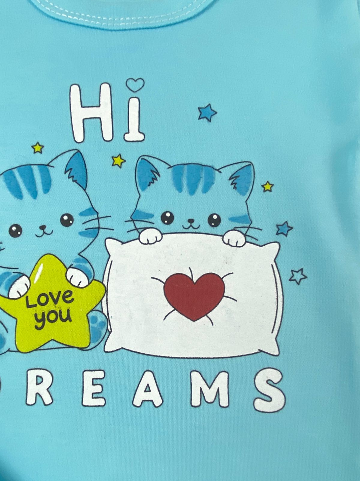 بيجامه صيفي بناتي قطن 100% مكون من قطعتين  hi dream 🤍😍