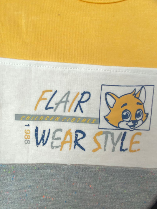 بيجامه اولادي  قطن 100% مكون من قطعتين  flair🤍😍