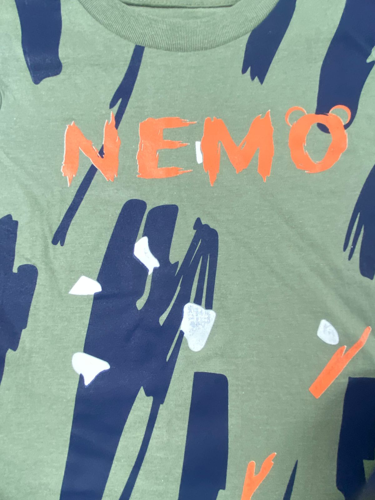بيجامه اولادي قطن مكون من قطعتين nemo🤍😍