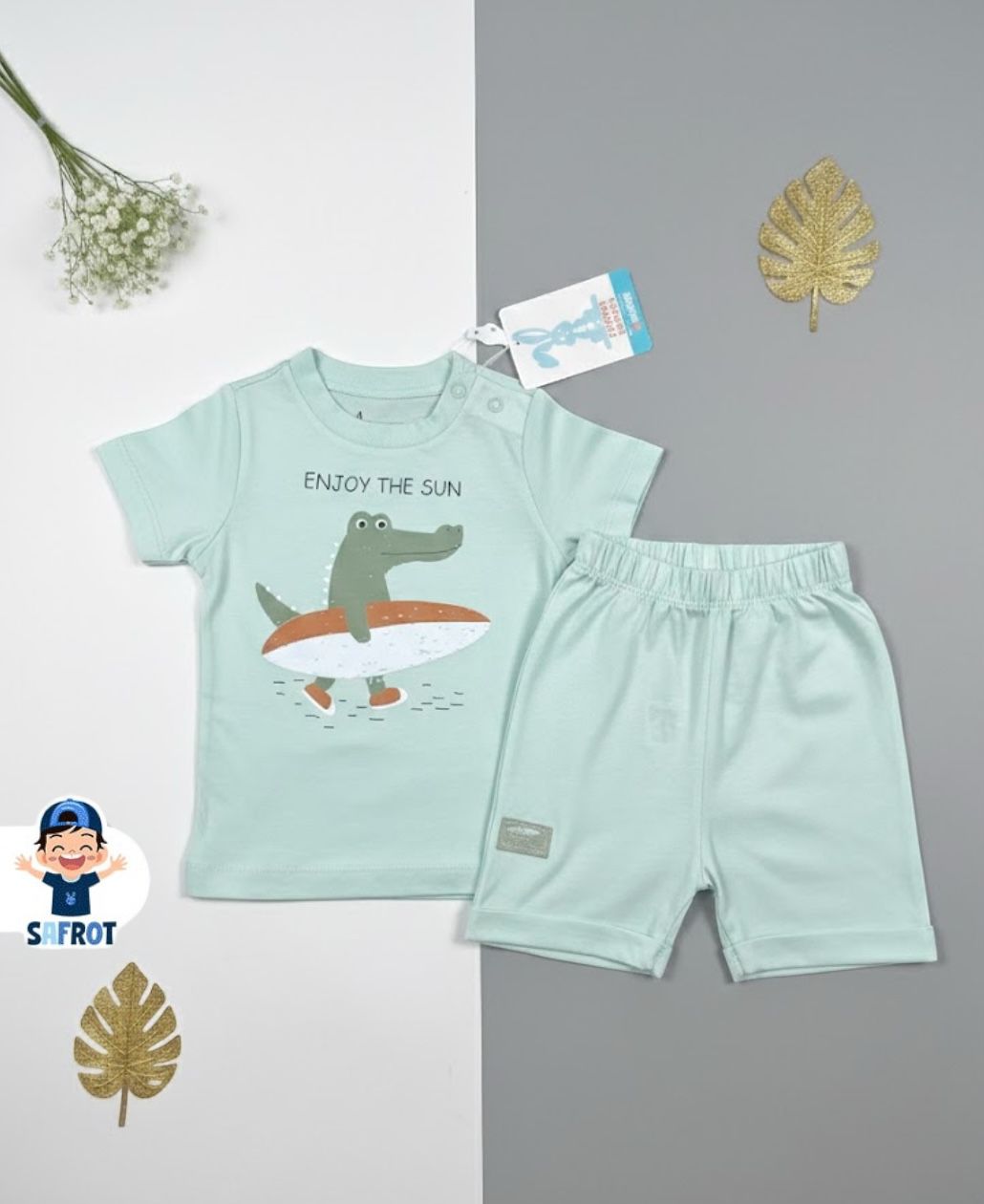 بيجامة صيفي قطن100 % اولادي وبناتي ماركة فاني باني enjoy 💙💙