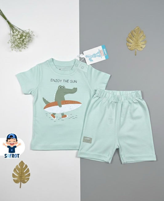 بيجامة صيفي قطن100 % اولادي وبناتي ماركة فاني باني enjoy 💙💙