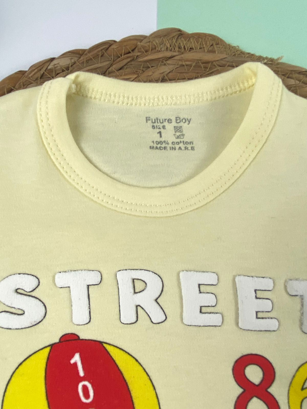 بيجامه اولادي قطن 100% مكون من قطعتين street 🤍😍