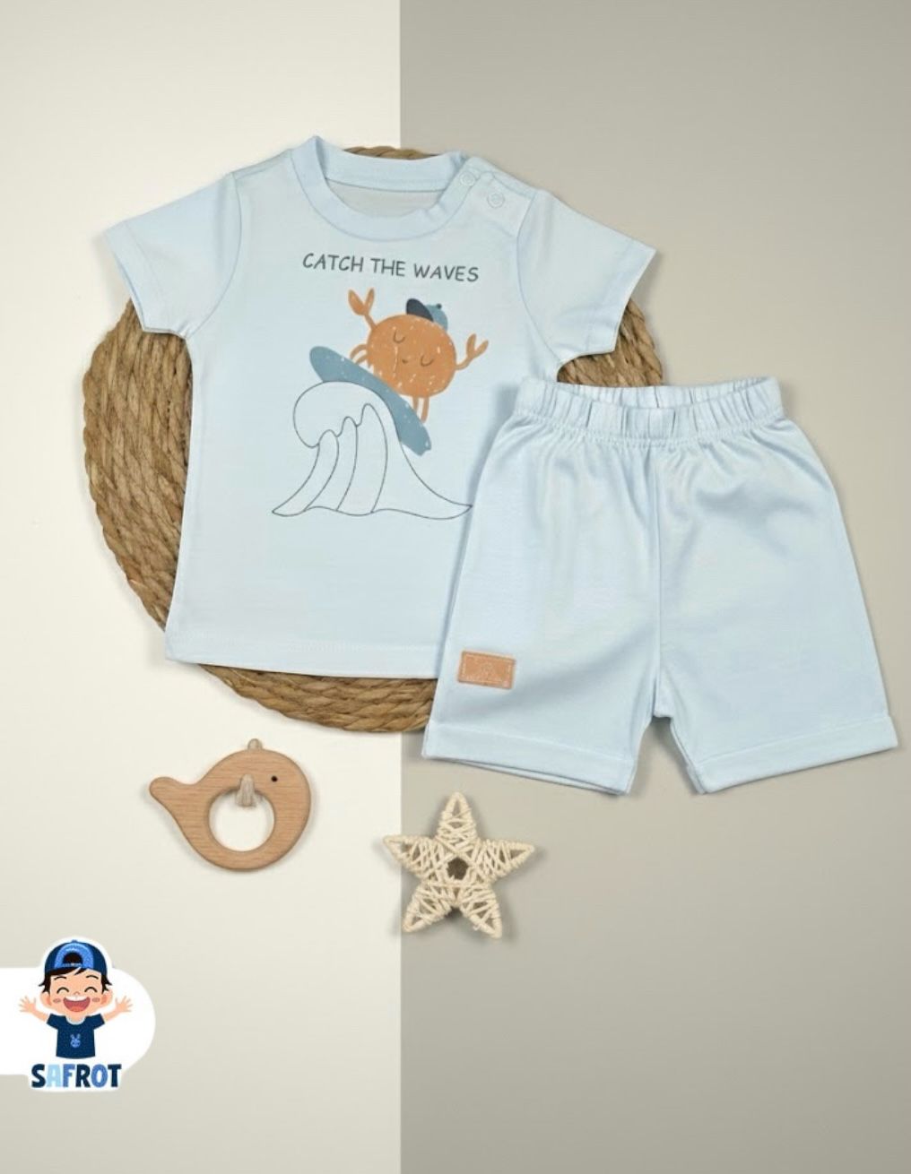 بيجامة صيفي قطن100 % اولادي وبناتي ماركة فاني باني enjoy 💙💙