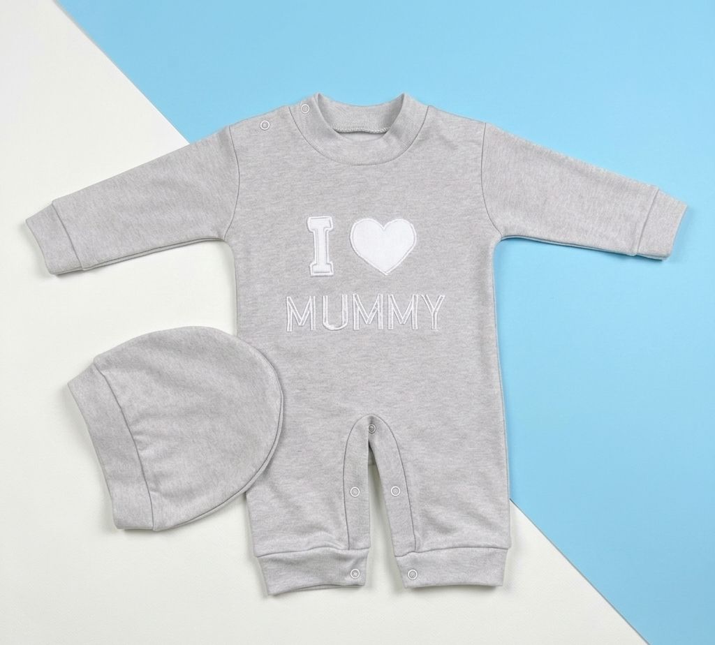 سالوبيت اولادي وبناتي , قطن 100% خريفي مكون من قطعتين i love mummy❤️