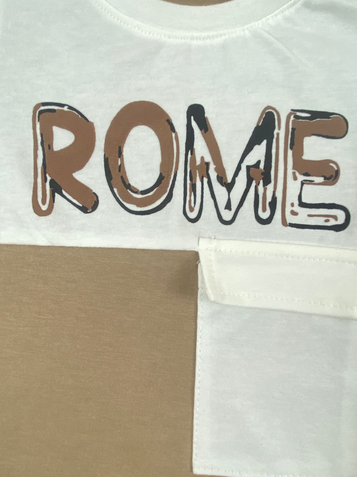 بيجامه صيفي اولادي  قطن100 %  مكون من قطعتين rome🤍😍