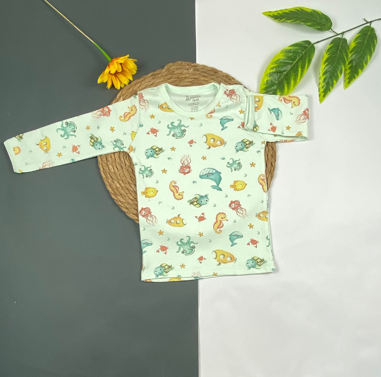 فانله بكم الوان مشجر اولادي وبناتي قطن 100% ماركة فاني باني 💞❤️