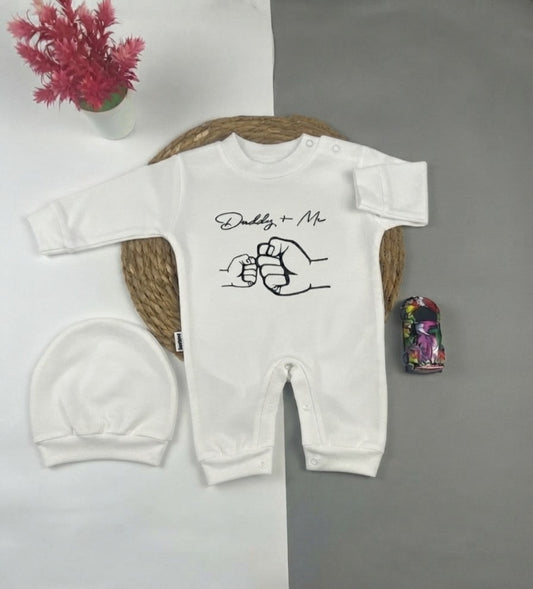 سالوبيت اولادي وبناتي مطبوع قطن 100% خريفي مكون من قطعتين daddy + me😍❤️