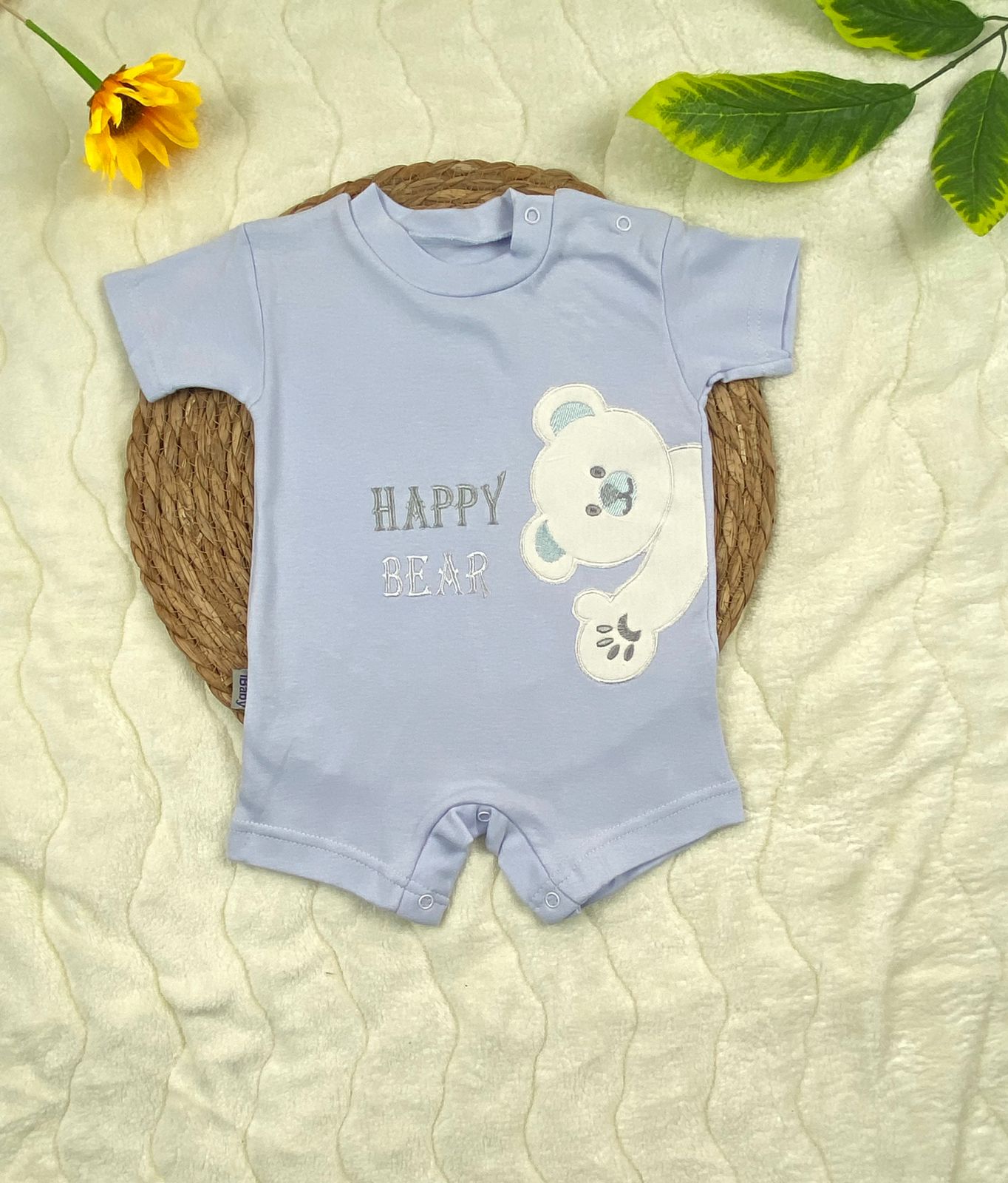 سالوبيت اولادي وبناتي صيفي قطن 100% happy bear😍