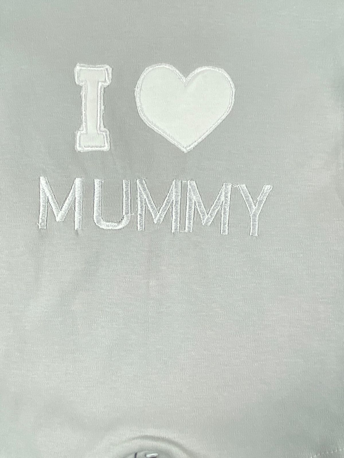 سالوبيت اولادي وبناتي صيفي قطن 100% i love mummy😍