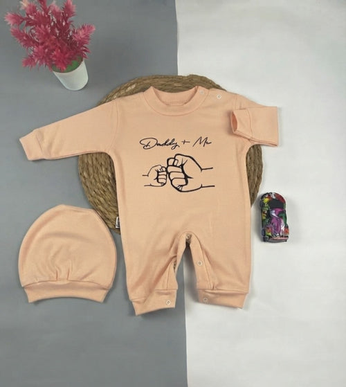 سالوبيت اولادي وبناتي مطبوع قطن 100% خريفي مكون من قطعتين daddy + me😍❤️