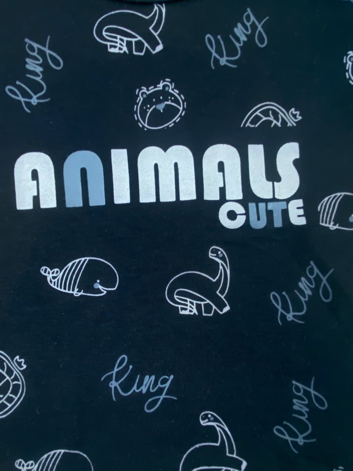 بيجامه صيفي اولادي وبناتي قطن 100% مكون من قطعتين  animals🤍😍
