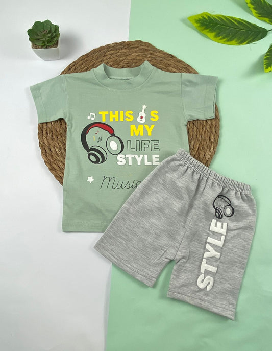بيجامه اولادي قطن 100% مكون من قطعتين this is my life style🤍😍