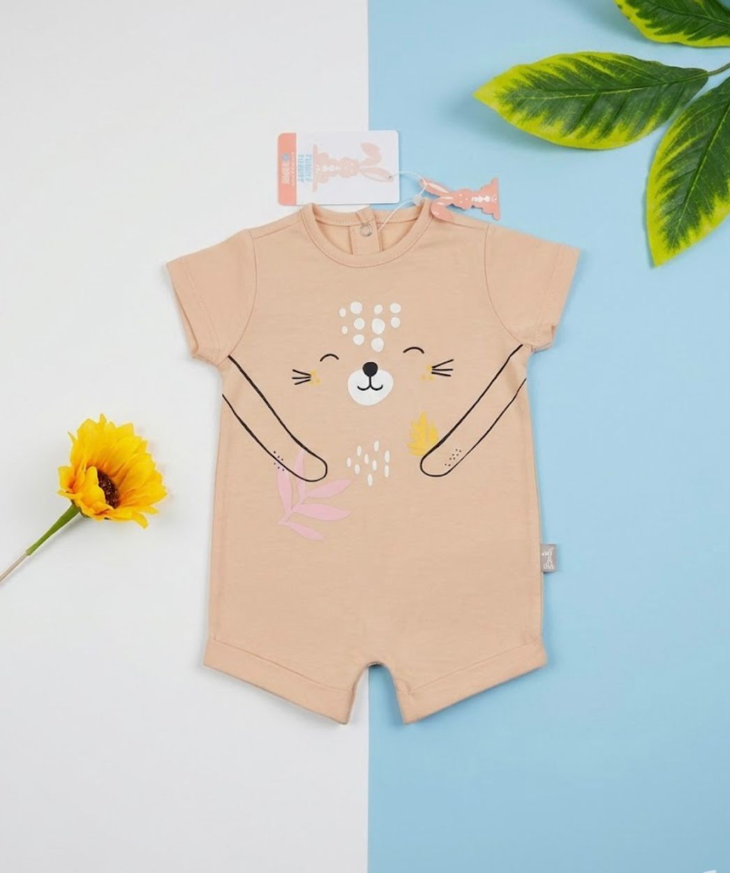 سالوبيت صيفي اولادي وبناتي قطن 100%  ماركة فاني باني peace bear 🥰🥰