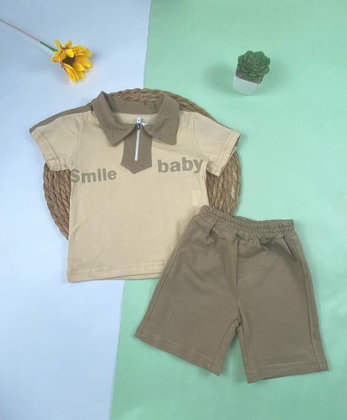 بيجامه اولادي قطن100 %  مكون من قطعتين smile baby🤍😍