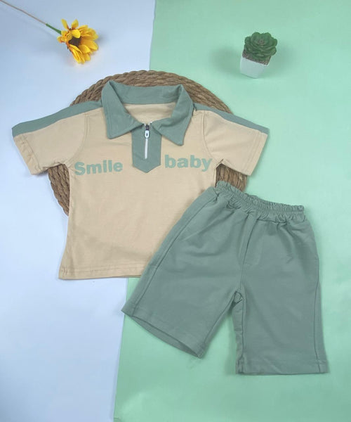 بيجامه اولادي قطن100 %  مكون من قطعتين smile baby🤍😍