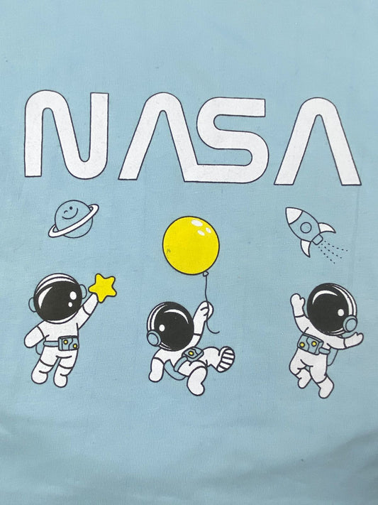بيجامه صيفي اولادي قطن 100% مكون من قطعتين NASA🤍😍