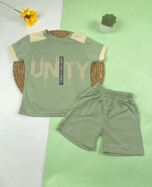 بيجامه اولادي قطن100 %  مكون من قطعتين unity🤍😍