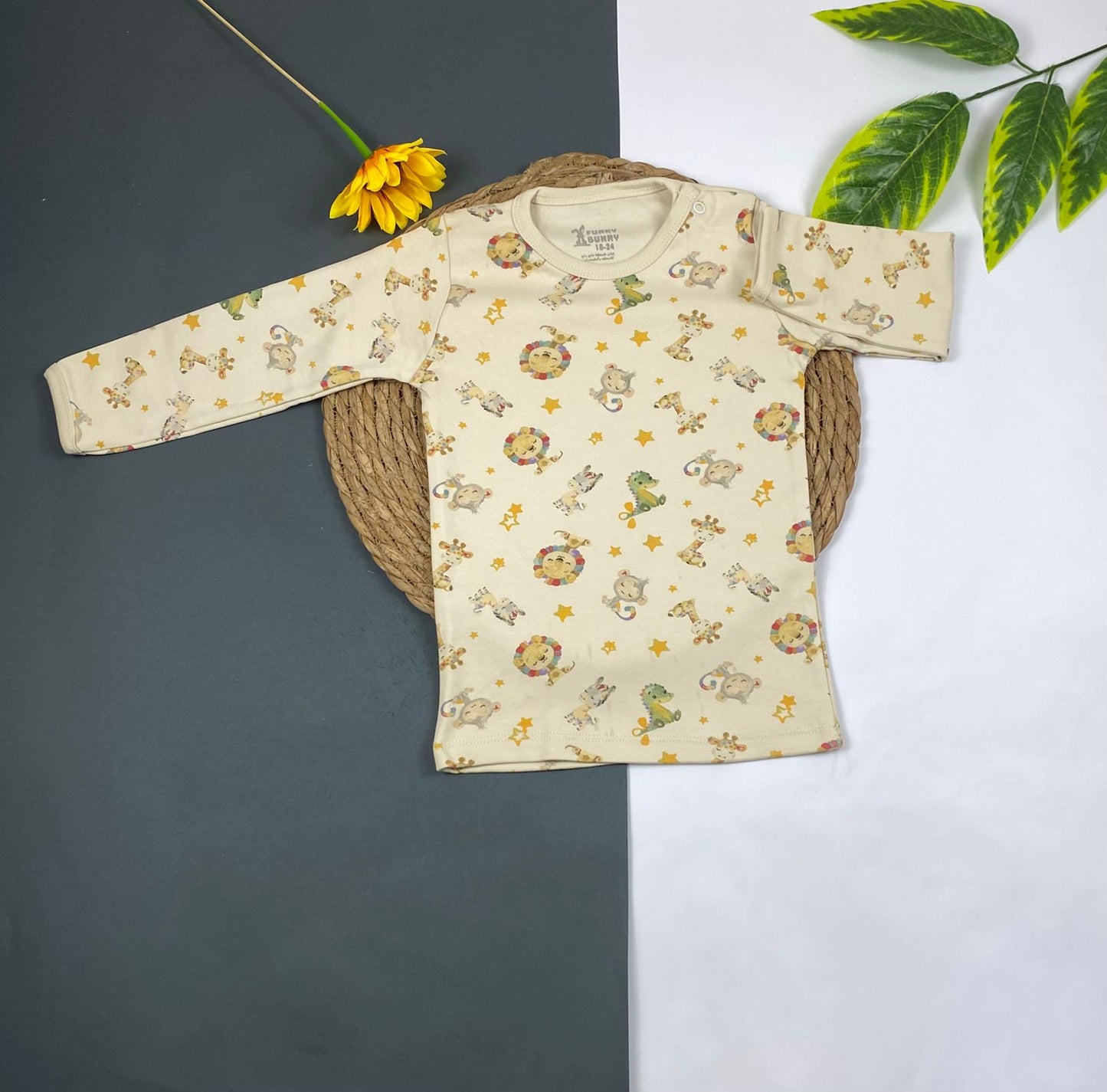 فانله بكم الوان مشجر اولادي وبناتي قطن 100% ماركة فاني باني 💞❤️