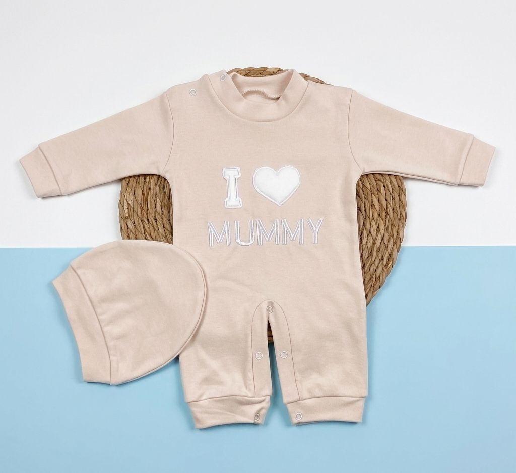 سالوبيت اولادي وبناتي , قطن 100% خريفي مكون من قطعتين i love mummy❤️