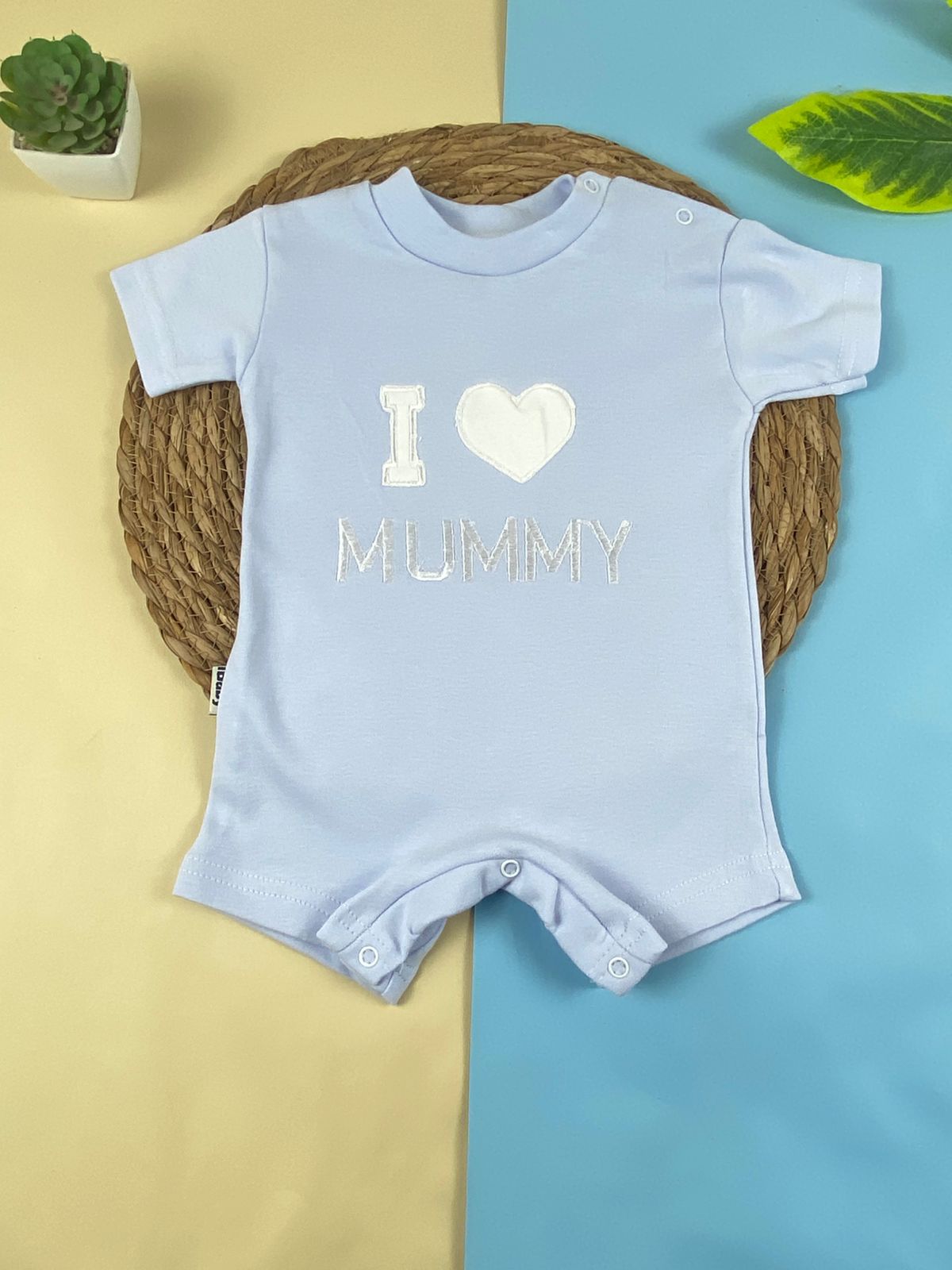 سالوبيت اولادي وبناتي صيفي قطن 100% i love mummy😍
