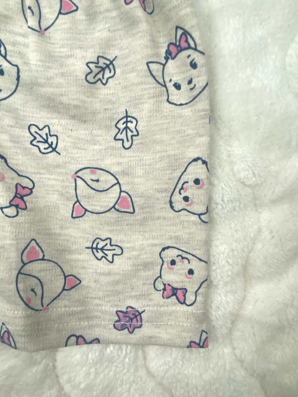 بيجامه صيفي بناتي قطن مكون من قطعتين  رسمة الفراشه 🩷😍