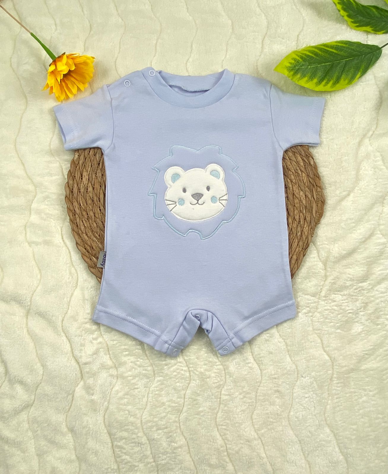 سالوبيت اولادي وبناتي صيفي قطن 100% رسمة دب😍