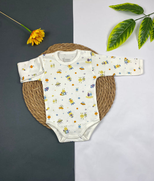 سالوبيت بكم حديثي الولاده قطن 100% اولادي وبناتي ماركة فاني باني 🤍😍