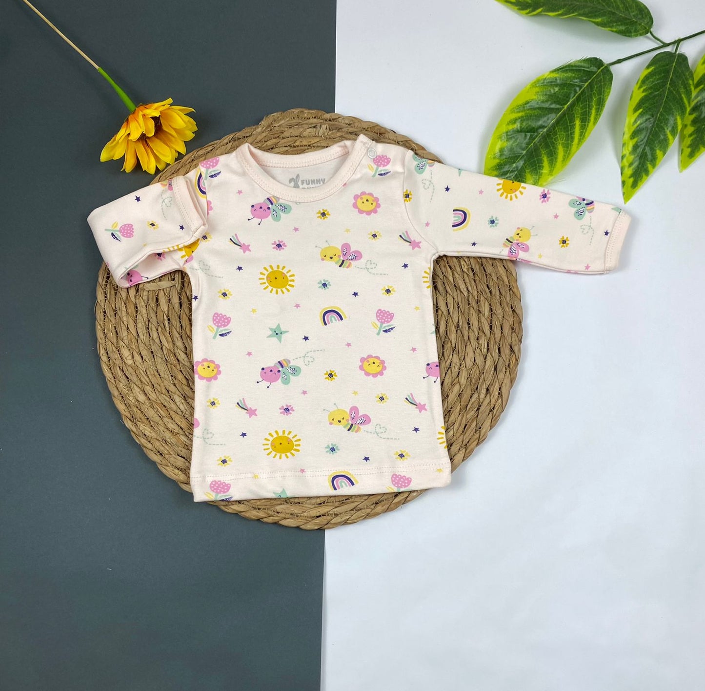 فانله بكم الوان مشجر اولادي وبناتي قطن 100% ماركة فاني باني 💞❤️