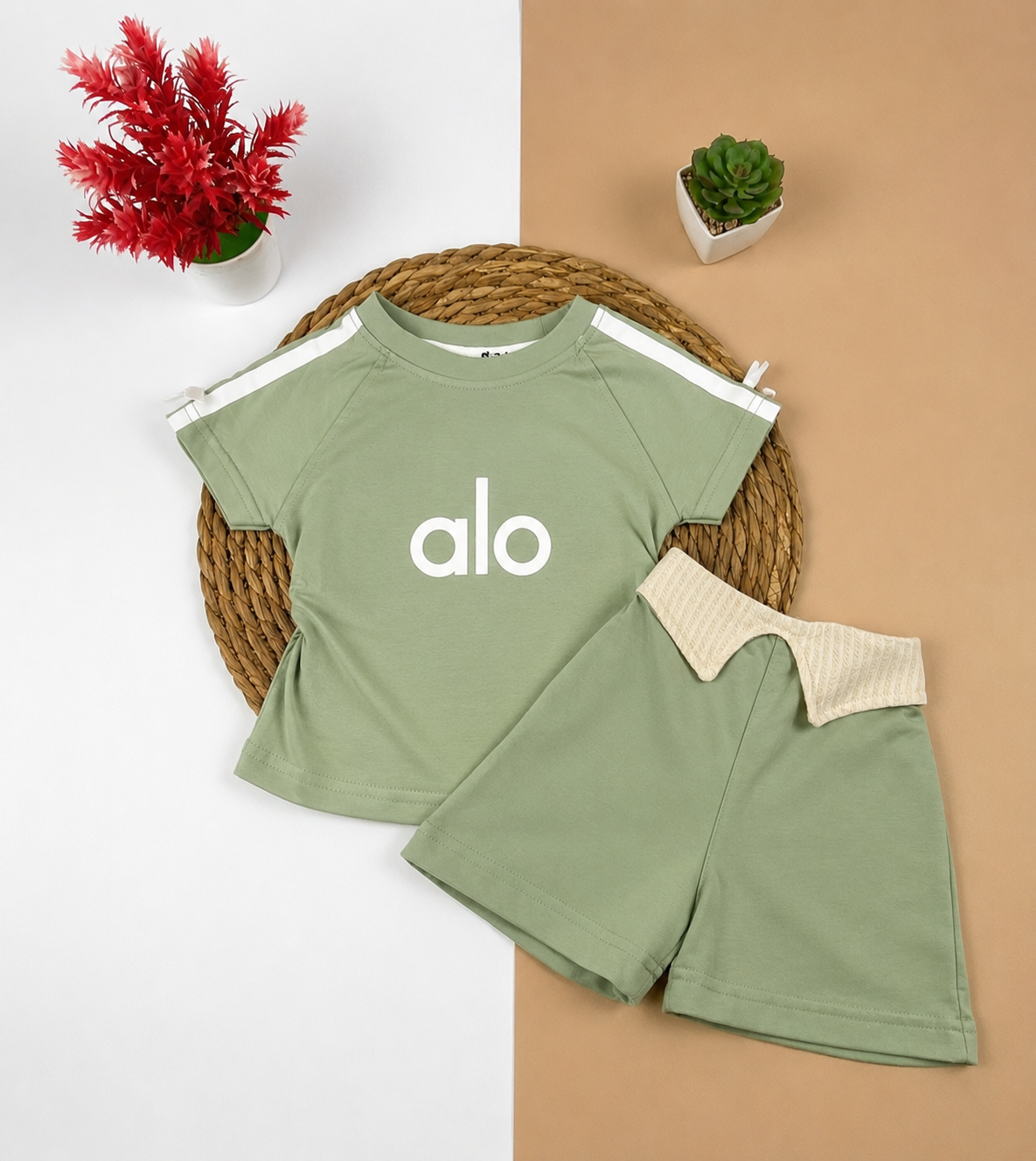 بيجامه صيفي  بناتي قطن100 %  مكون من قطعتين alo🤍😍
