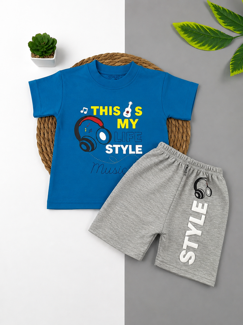 بيجامه صيفي اولادي قطن 100% مكون من قطعتين this is my life style🤍😍