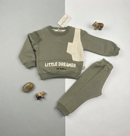 بيجامه شتوي ميلتون اولادي قطعتين قطن 100% مبطنة من الداخل  - ضمان ضد الوبرة little dreamer❤️❤️