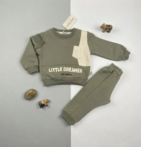 بيجامه شتوي ميلتون اولادي قطعتين قطن 100% مبطنة من الداخل  - ضمان ضد الوبرة little dreamer❤️❤️