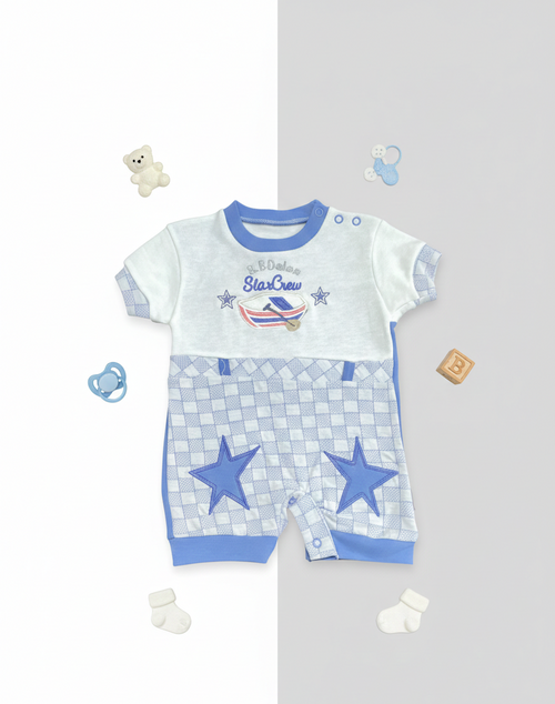 سالوبيت صيفي اولادي قطن خامه ممتازه رسمة المركب  🤩🤩