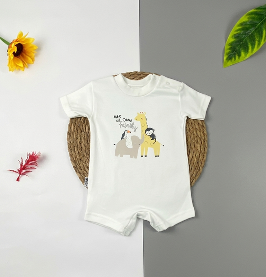 سالوبيت صيفي قطن 100% اولادي وبناتي رسمة زرافه وفيل😍❤️
