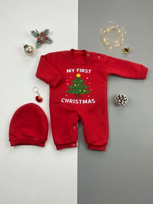 سالوبيت شتوي اولادي وبناتي خامه ميلتون قطن 100% مبطنه من الداخل رسمة شجرة الكريسماس 🎄🎄