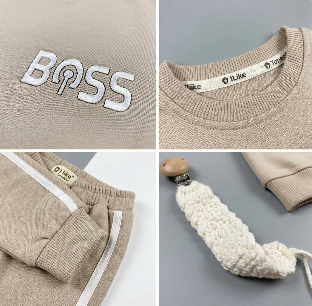 بيجامه شتوي ميلتون اولادي قطعتين قطن 100% مبطنة من الداخل  - ضمان ضد الوبرة bass❤️🖤