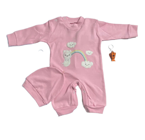 سالوبيت قطن بناتي رسمة قوس قزح❤️❤️❤️