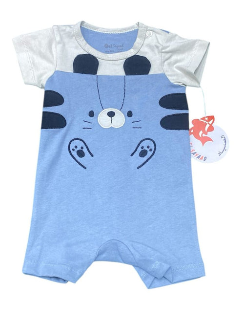 سالوبيت قطن اولادي خامه روعه ماركه الصياد رسمة دب🩶🩶