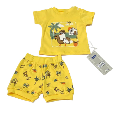 طقم خروج اولادي مكون من قطعتين رسمة نخله 🤍🤍