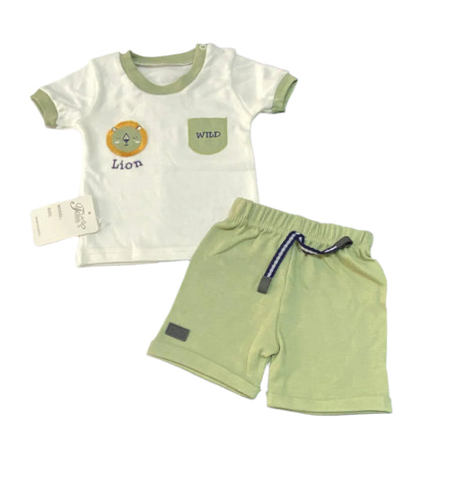 بيجامه اولادي قطن 100% مكونه من قطعتين رسمة الاسد ❤️❤️