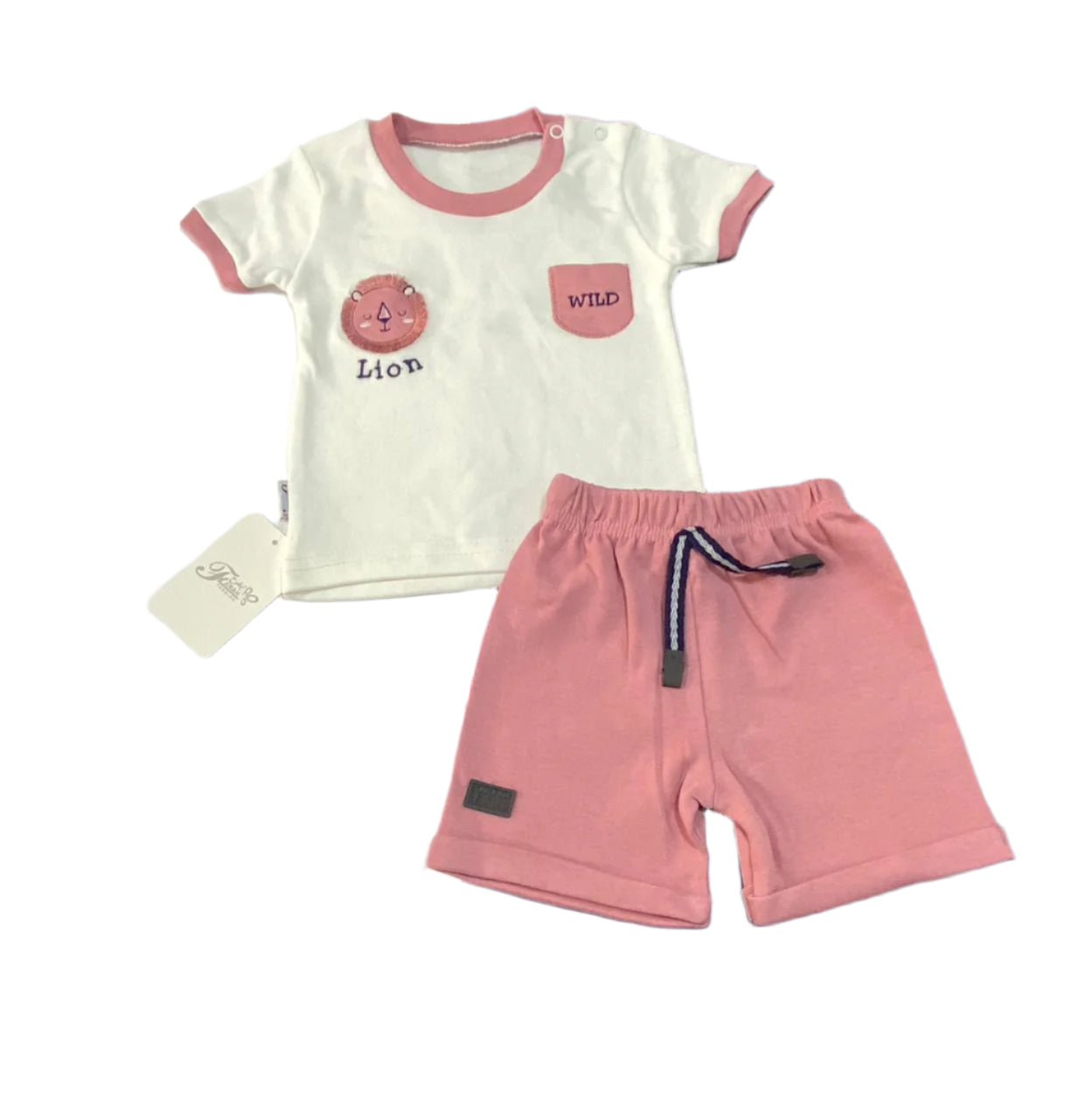 بيجامه اولادي قطن 100% مكونه من قطعتين رسمة الاسد ❤️❤️