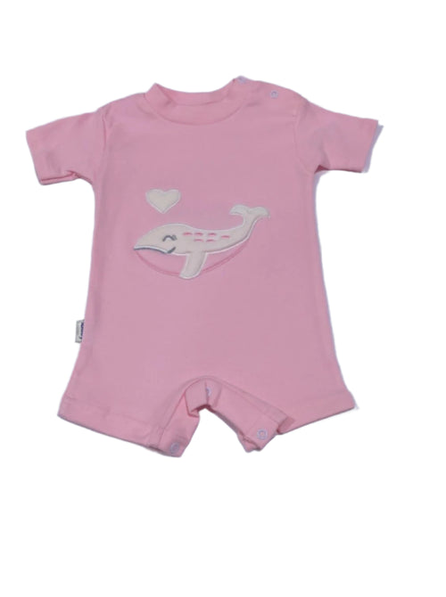 سالوبيت صيفي بناتي قطن 100% رسمة الحوت 🩷