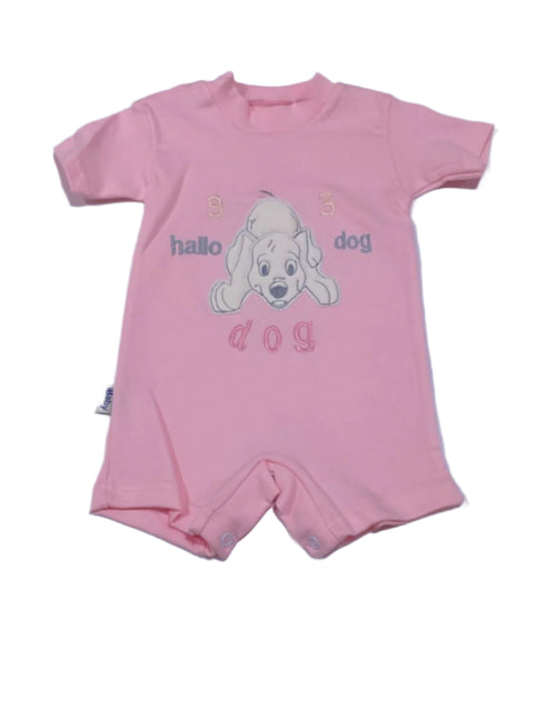 سالوبيت صيفي بناتي قطن 100% رسمة كلب 🩷🤍