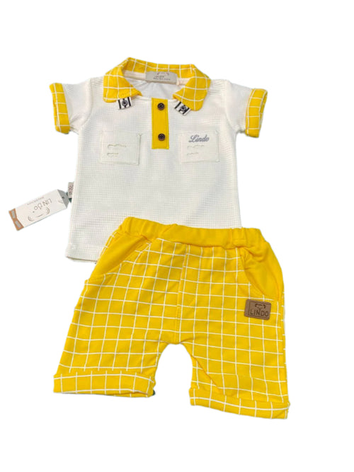 طقم قطن من قطعتين اولادي 🖤